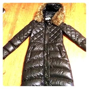 Moncler long puffer coat